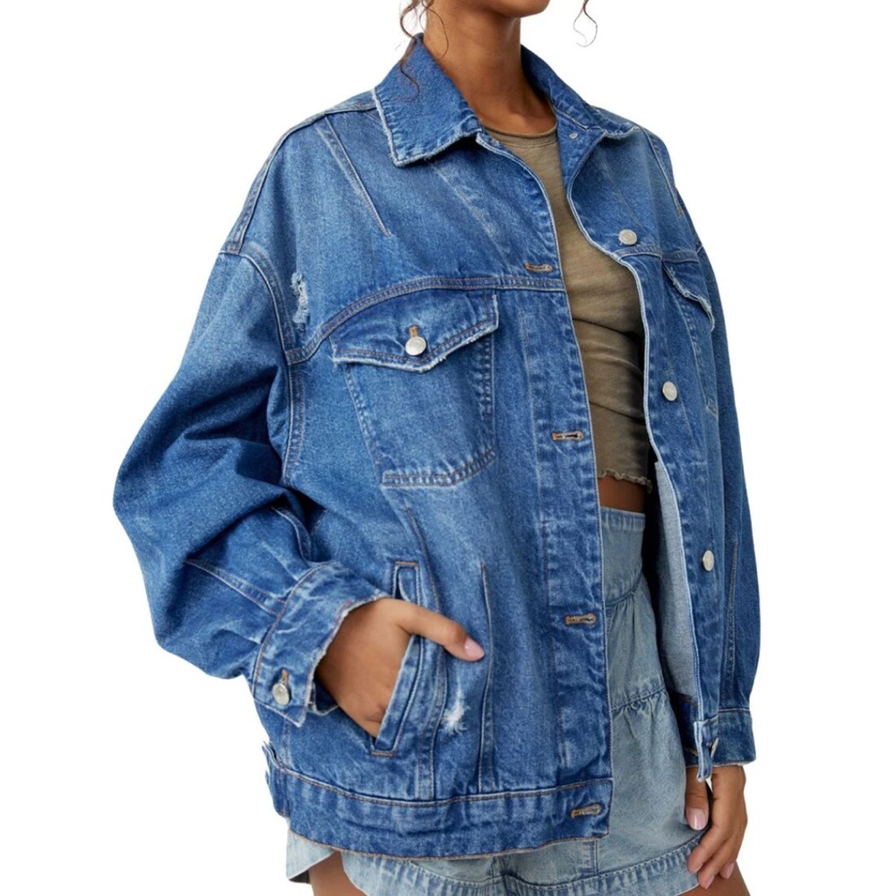 Free People All In Denim Jacket, NWOT, XS